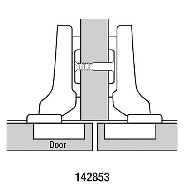 Clip Top Hinge with Cam Plate - Pair