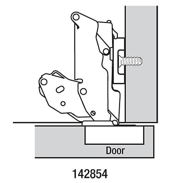 Clip Top Hinge with Cam Plate - Pair