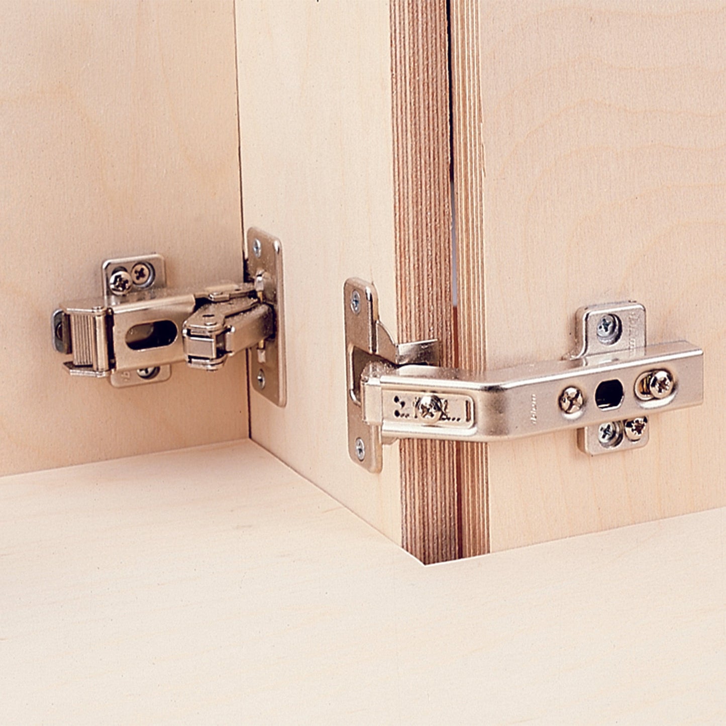 60° Clip Top  Bi-Fold Hinge Inside Corner Pair