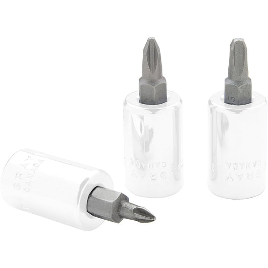 Replacement Bits for 3/8 Drive Phillips® Head Sockets