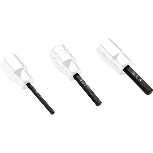 Replacement Bits for 3/8 Drive Hex Head Sockets - Standard Length