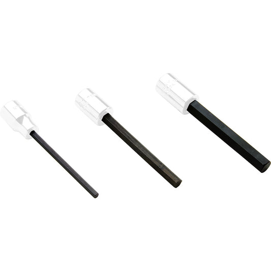 Replacement Bits for 3/8 Drive Metric Hex Head Sockets - Extra Long