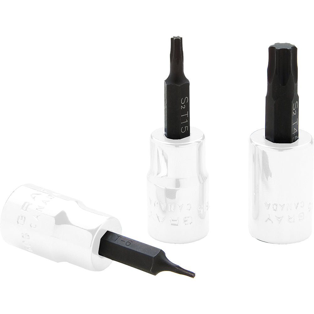 Replacement Bits for 3/8 Drive Torx® Head Sockets - Standard Length