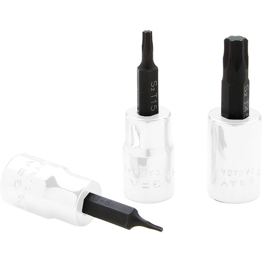 Replacement Bits for 3/8 Drive Torx® Head Sockets - Standard Length