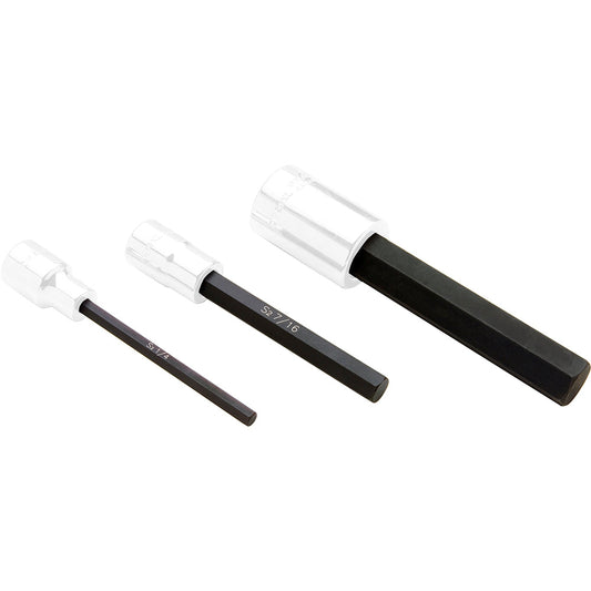 Replacement Bits for 1/2 Drive Hex Head Sockets - Extra Long